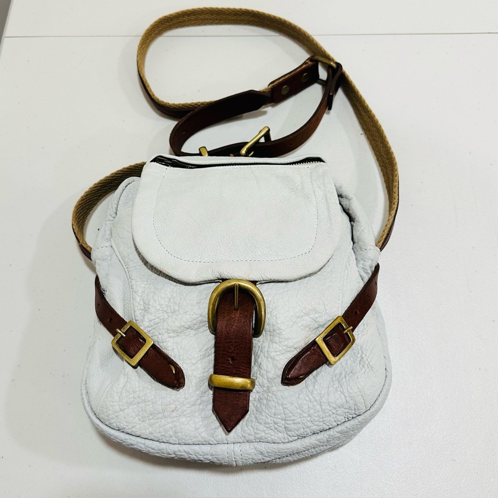 JAS MB  Leather Messenger SATCHEL Saddle Bag‎ Vintage Crossbody Y2k Crossbody